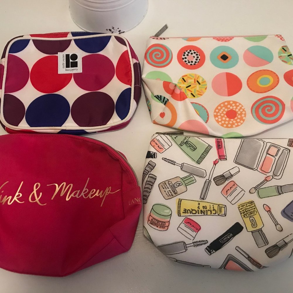 Bundle of Four Makeup Bags